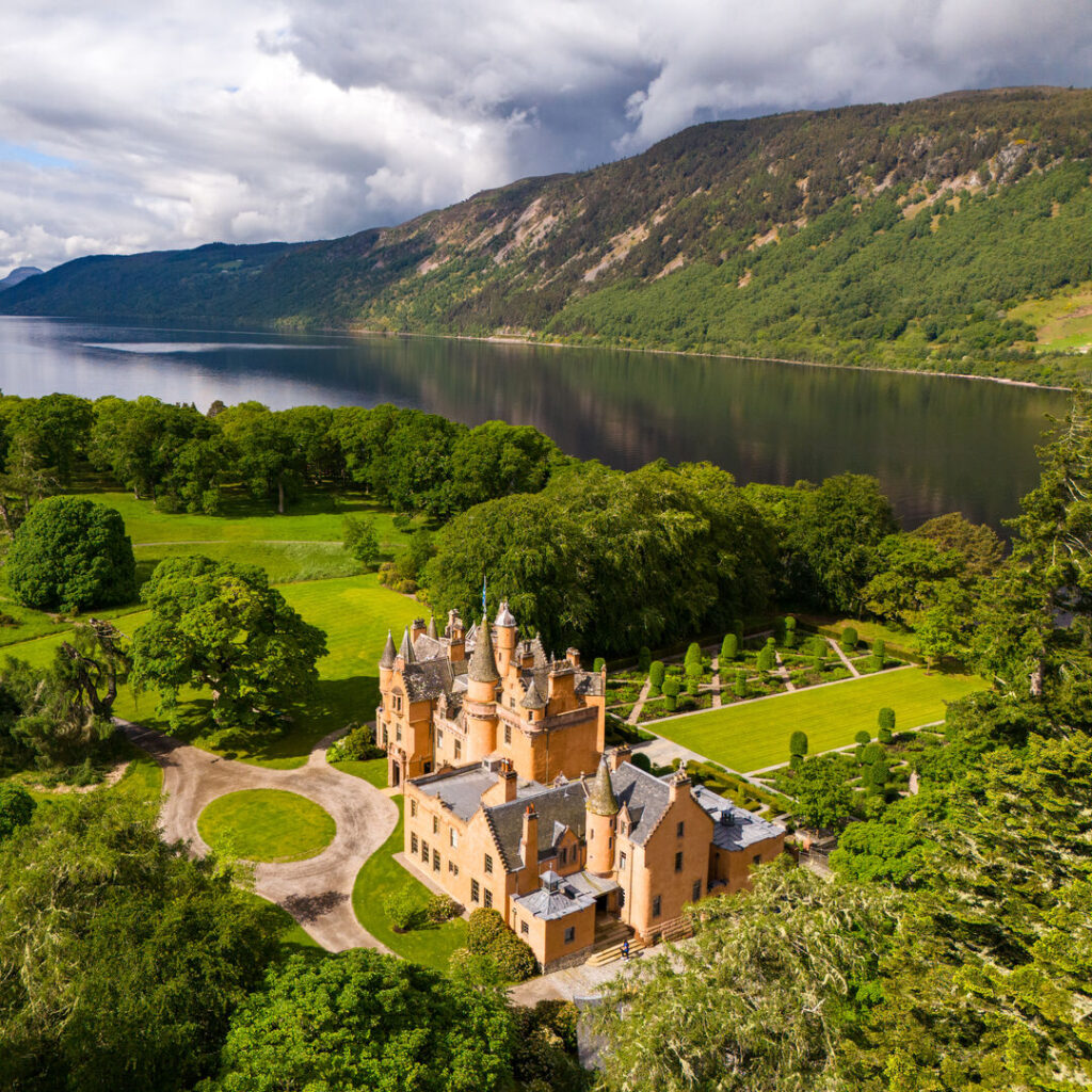 Al Dourie Castle drone shot