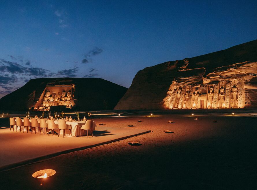 After dark at Abu Simbel