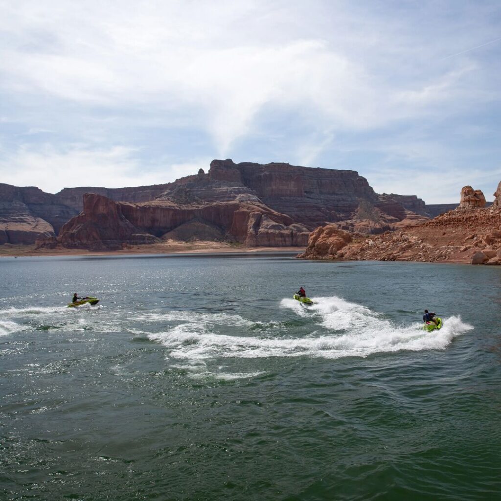 Jet skiing on Lake Powell