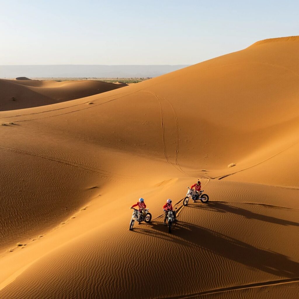 Motorbikes in the desert