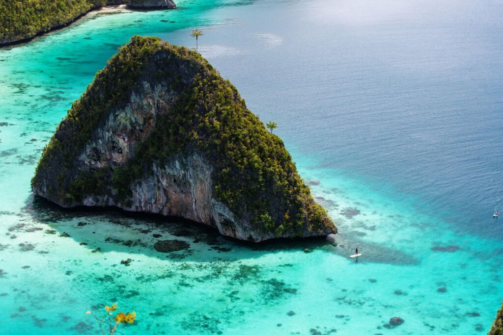 Paddleboarding in Raja Ampat